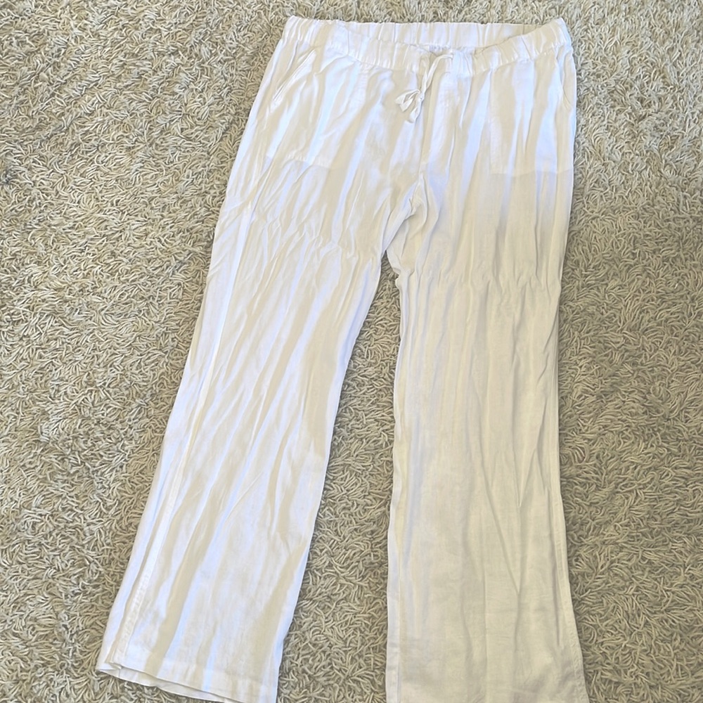 White linen pants (new)